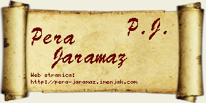 Pera Jaramaz vizit kartica